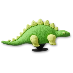 3D-charm i form av en grön dinosaurie med fjäll som Jibbitz-berlocker 3D-charm i form av en grön dinosaurie med fjäll som Jibbitz-berlocker