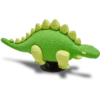 3D-charm i form av en grön dinosaurie med fjäll som Jibbitz-berlocker