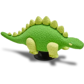 3D-charm i form av en grön dinosaurie med fjäll som Jibbitz-berlocker 3D-charm i form av en grön dinosaurie med fjäll som Jibbitz-berlocker