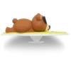 3D-Jibbitz™-berlocker med surfande björn
