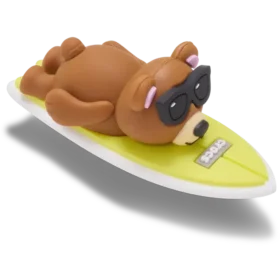 3D-Jibbitz™-berlocker med surfande björn 3D-Jibbitz™-berlocker med surfande björn