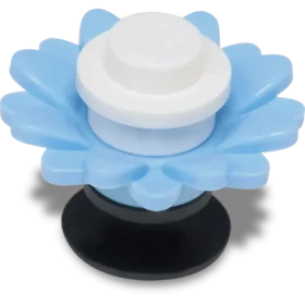 4Lw Blå blomma Jibbitz™-berlocker