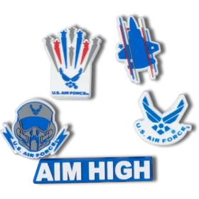 Armed Forces US Air Force 5-pack Jibbitz-skoberlocker