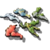 Avengers-skurkar, 5-pack Jibbitz™-berlocker