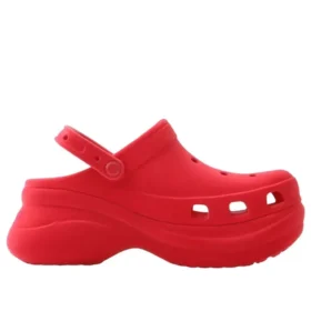 Bae Velvet Clogs ”Digital Raspberry”