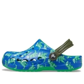 Baya Clogs med tryck ”Blue Bolt Multi”
