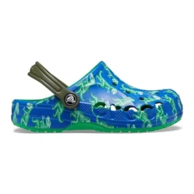 Baya Clogs med tryck ”Blue Bolt Multi”