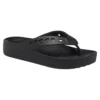 Baya-flip-flops med plattform och utskurna detaljer ”Svart”