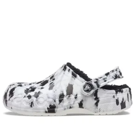 Baya Lined Clog, fleecefoder, unisex, vita och grå tofflor ”White Grey”