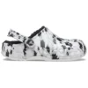 Baya Lined Clog, fleecefoder, unisex, vita och grå tofflor ”White Grey”