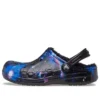 Baya Lined Fuzzy-Strap Galaxy Clogs ”Black Multi”