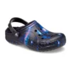 Baya Lined Fuzzy-Strap Galaxy Clogs ”Black Multi”