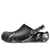Baya Lined Marmorerade Clogs ”Black Silver”