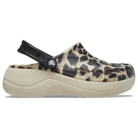 Baya Platform Animal Print Clogs ”Leopard”