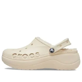Baya Platform Lined Clog ”Beige”