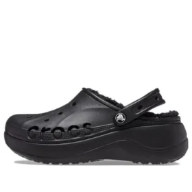 Baya Platform Lined Clog Sandals ”Black”