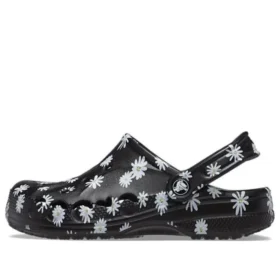 Baya Seasonal Printed Clogs ”Black Daisy”