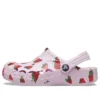 Baya säsongsbetonade Clogs med tryck ”Pink Red”
