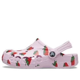 Baya säsongsbetonade Clogs med tryck ”Pink Red”