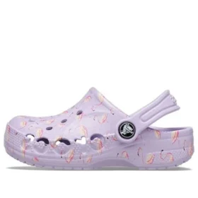 Baya säsongsbetonade Clogs med tryck ”Purple”