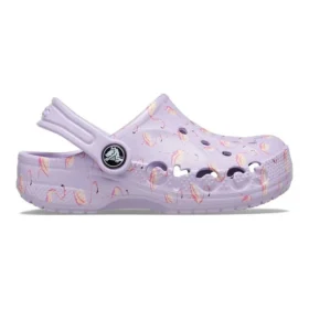 Baya säsongsbetonade Clogs med tryck ”Purple”