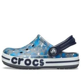 Bayaband Clogs med tryck ”Blue Grey”