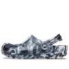 Beach Marbled Unisex svarta och vita Sandaler ”Black White”