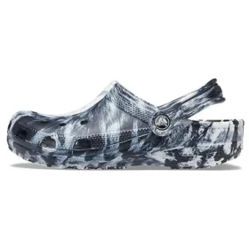 Beach Marbled Unisex svarta och vita Sandaler ”Black White”