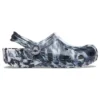 Beach Marbled Unisex svarta och vita Sandaler ”Black White”
