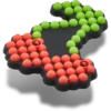 Beaded Cherry Jibbitz™-berlocker