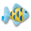 Blå och guldfärgade Sparkle Fish Jibbitz™-berlocker