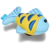 Blå och guldfärgade Sparkle Fish Jibbitz™-berlocker