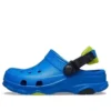 Blå sandaler med platt klack