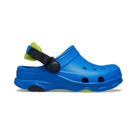 Blå sandaler med platt klack