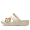 Boca Gems sandaler med remmar och kilklack ”White Red”