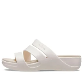 Boca remsandaler med kilklack ”White”