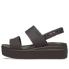 Brooklyn Croco Low Espresso Sandal ”Brown”