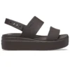 Brooklyn Croco Low Espresso Sandal ”Brown”