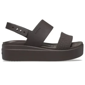 Brooklyn Croco Low Espresso Sandal ”Brown”