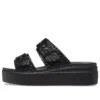 Brooklyn Croco Shine Buckle ”Black”