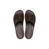 Brooklyn Croco Shine Slide-sandaler ”Espresso”