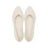 Brooklyn spetsiga platta skor ”Cream White”