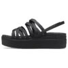 Brooklyn Strappy Black Sandaler