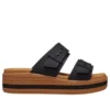 Brooklyn Woven Buckle Sandaler ”Black Brown”