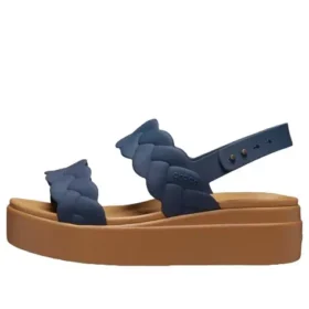 Brooklyn Woven Wedge Sandaler ”Blue Brown”