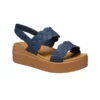 Brooklyn Woven Wedge Sandaler ”Blue Brown”