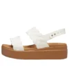 Brooklyn Woven Wedge Sandaler ”White Brown”