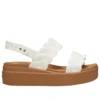 Brooklyn Woven Wedge Sandaler ”White Brown”