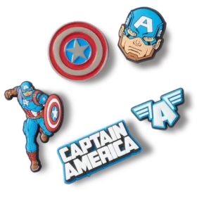 Captain America 5-pack Jibbitz-berlocker