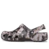Classic Bleach Dye Clogs ”Black White”